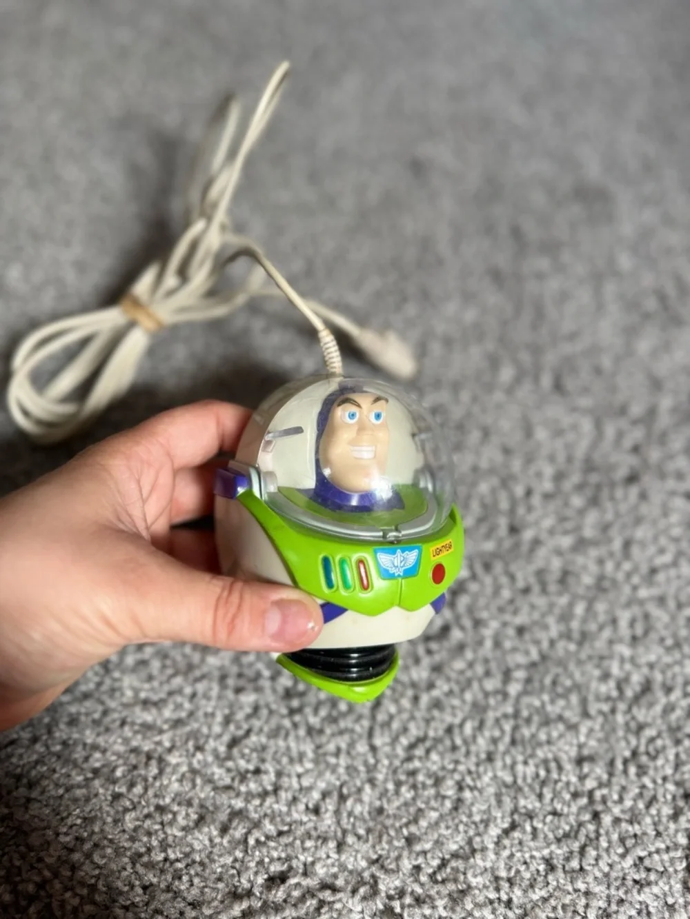 Vintage Disney Pixar Toy Story Buzz Lightyear Souvenir Computer Mouse Rare EUC